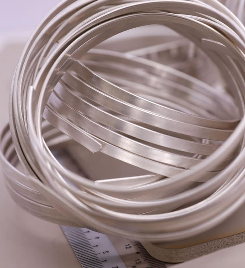 Sterling Silver Wire, s999 Silver Flat Wire For Jewelry Making Supplies, Silver Soft Wire, Beading Wire 1mm 26 Ga - Image 7