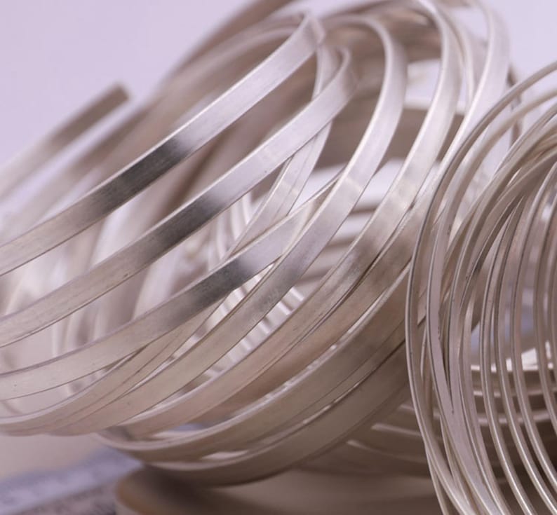 Sterling Silver Wire, s999 Silver Flat Wire For Jewelry Making Supplies, Silver Soft Wire, Beading Wire 1mm 26 Ga - Image 6
